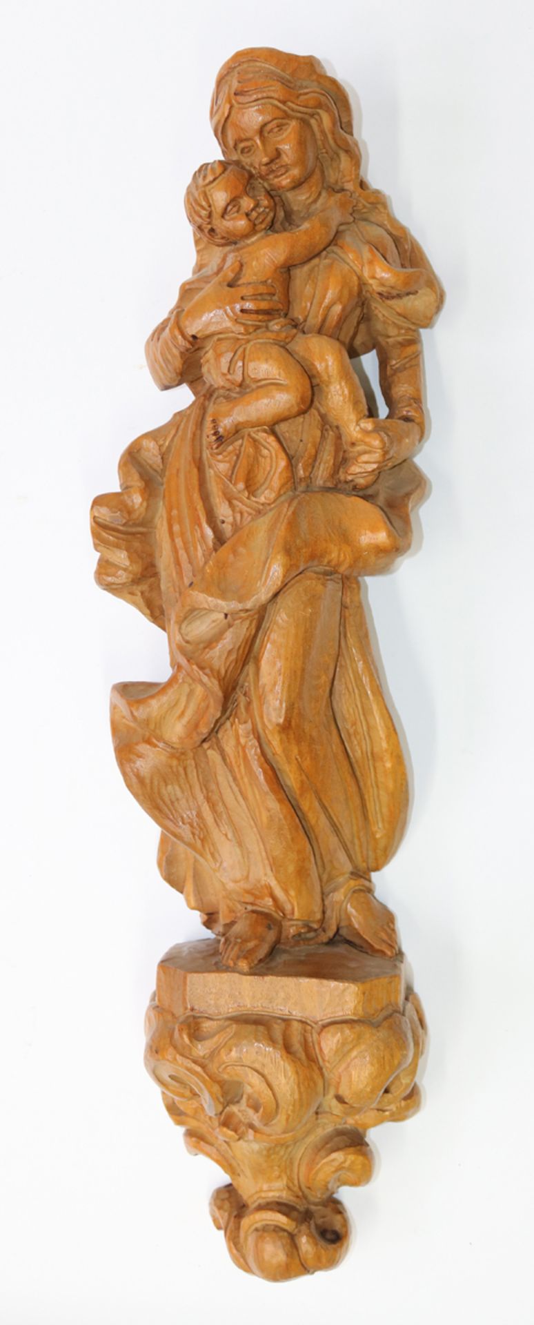Schnitzfigur Maria mit Kind