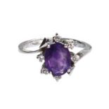 Amethyst- Brillantring