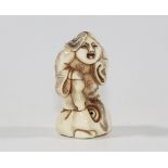 Okame erotische Netsuke.