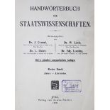 Handwörterbuch der Staatswissenschaften.