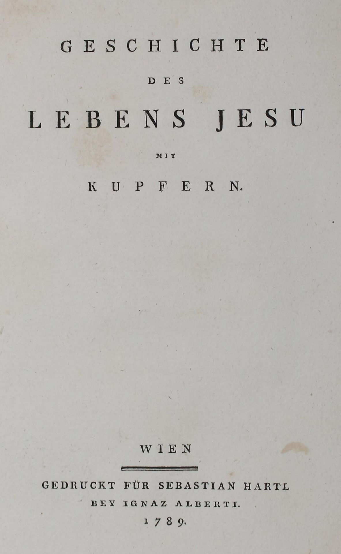 Geschichte des Lebens Jesu mit Kupfern. - Bild 2 aus 2