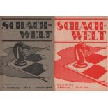 Schach - Welt. Chef - Redakteur: Edmund Wolf. 3. Jahrgang 1948, Nr. 1 - 12. Stuttgart, Schach -