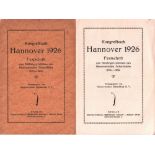 Hannover 1926. Kongreßbuch Hannover 1926. Festschrift zum 50jährigen Jubiläum des Hannoverschen