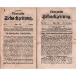 Schweizerische Schachzeitung. Gegründet und redigirt von Friedrich Capräz. (1. Jahrgang) 1857. Chur,