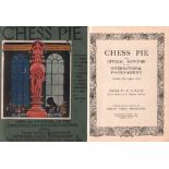 London 1922. Watts, W. H. (Ed.) Chess Pie [No. 1] The official souvenir of the International