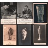 Postkarte. Capablanca, José Raoul. Schwarzweiße und postalisch nicht gelaufene Postkarte aus den