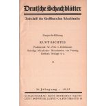 Deutsche Schachblätter. Zeitschrift des Großdeutschen Schachbundes. Hauptschriftleitung: Kurt