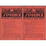 Sphinx. Revue Mensuelle des Questions Récréatives. Directeur: M. Kraitchik. 8. Jahrgang 1938. 12