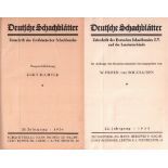 Deutsche Schachblätter. Zeitschrift des Großdeutschen Schachbundes. Hauptschriftleitung: Kurt