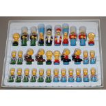 Europa. Deutschland. 20th Century Fox Film Corp. The Simpson's 3 - D - Schach. 32 farbige Figuren