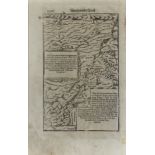 Heiliges Land / Cypern. Landkarte. Originaler Holzschnitt aus Seb. Münster "Cosmographie" um 1560.