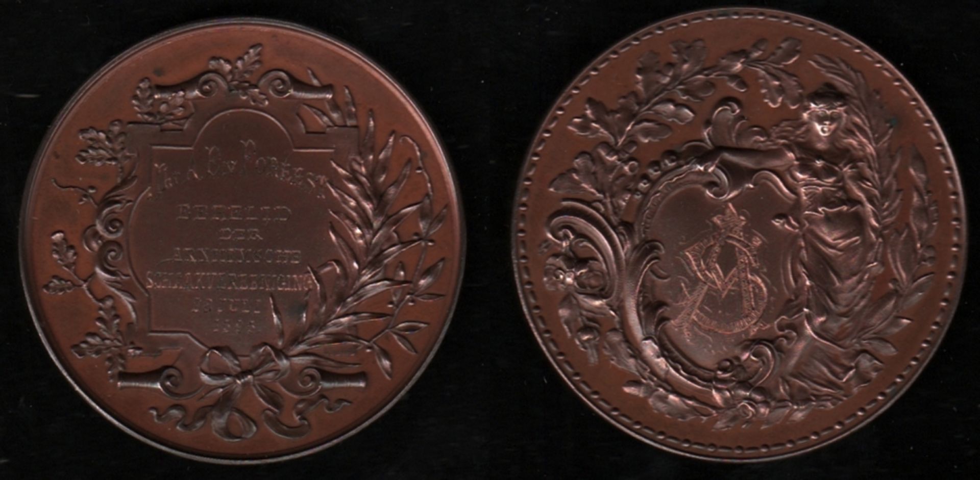 Medaille. Foreest. Medaille aus Bronze zur Erinnerung an die Ehrenmitgliedschaft von A(rnold?) E.