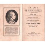 Philidor, A. D. (François André Danican.) Analyse du jeu des échecs. Nouvelle édition. Illustrée par