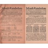 Schach – Rundschau. Organ der Berliner Schachgesellschaft E. V. Herausgeber: Kurt Schirm.