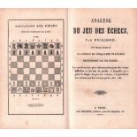 Philidor, A. D. (François André Danican.) Analyse du jeu des échecs. Nouvelle édition. Illustrée par