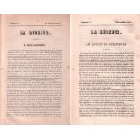 La Régence. (Revue des échecs et autres Jeux. Littérature, sport …) Jahrgang 1856. (Paris, Lender