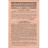 Deutsche Schachblätter. Zeitschrift des Großdeutschen Schachbundes. Schriftleitung: Kurt Richter.