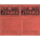 Sphinx. Revue Mensuelle des Questions Récréatives. Directeur: M. Kraitchik. 9. Jahrgang 1939. 10