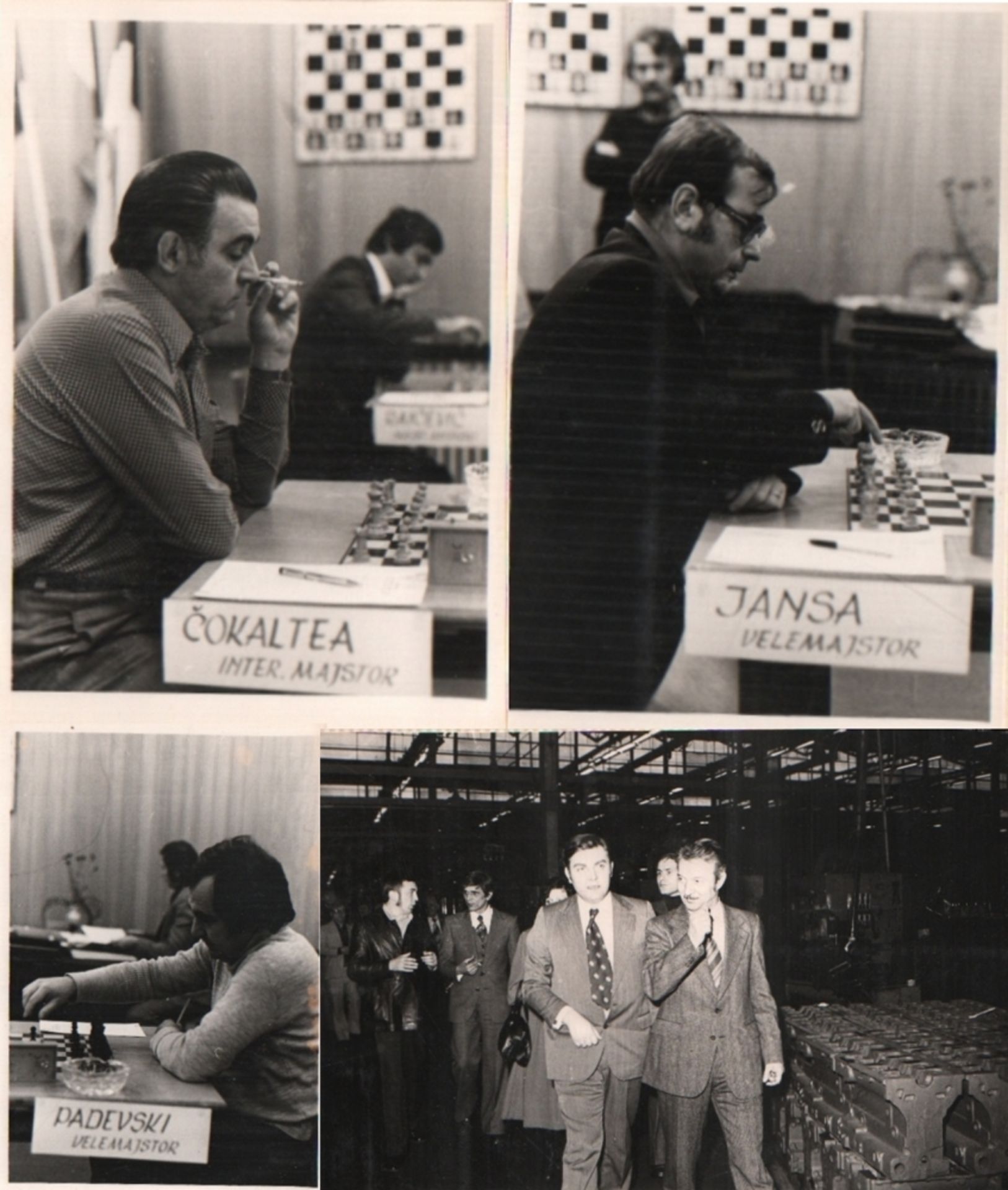 Foto. Rakovica 1977. Fotoalbum mit 24 schwarzweißen Fotos vom Turniergeschehen auf 10 Albumblättern.