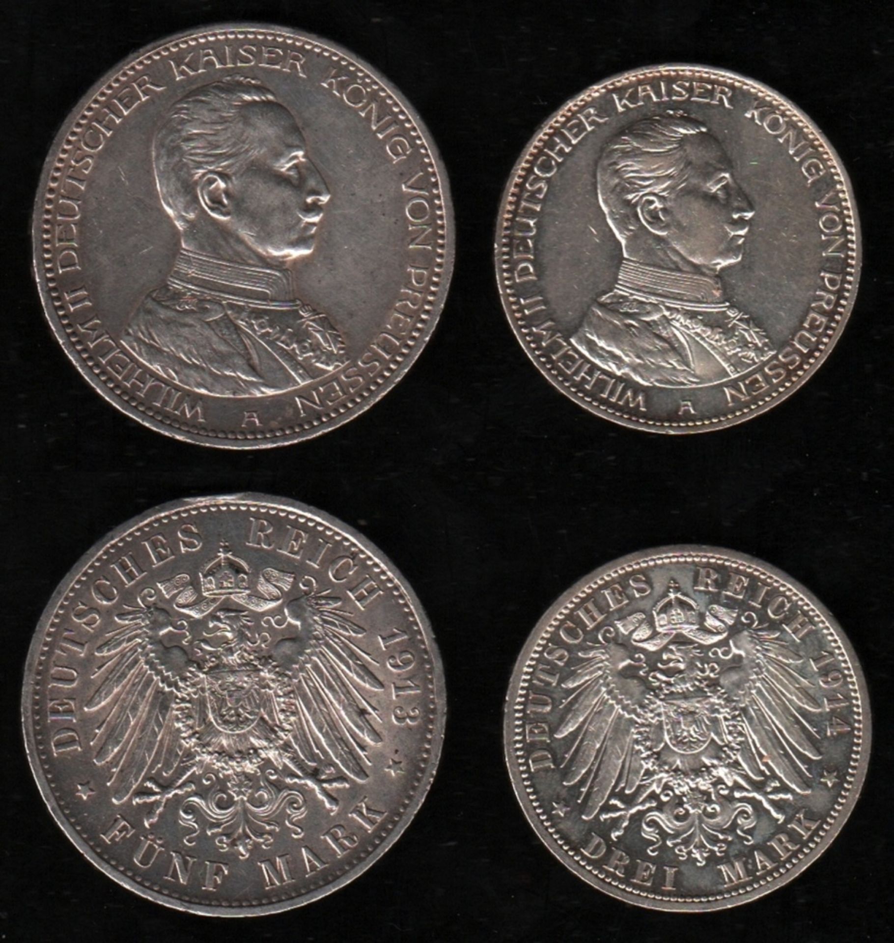 Deutsches Reich. Silbermünze. 5 Mark. Wilhelm II., Deutscher Kaiser. 25 jähriges Regierungsjubiläum.