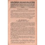 Deutsche Schachblätter. Zeitschrift des Großdeutschen Schachbundes. Schriftleitung Kurt Richter. 27.