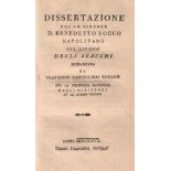 Rocco, Benedetto. Dissertazione dei Ch. Signore D. Benedetto Rocco Napolentano svl givoco degli