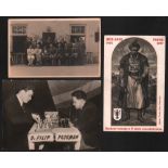 Postkarte. Podebrad 1936. Postalisch nicht gelaufene Postkarte mit einer Aufnahme der Teilnehmer