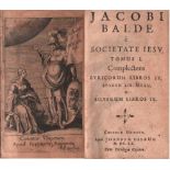 Balde, Jacobi. (Poemata).Complectens Lyricorum... Band I (von IV). Köln, Busaeus, 1660. 12°. Mit