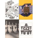 Postkarte. Karikaturen zum Schach. Konvolut von 100 postalisch nicht gelaufenen Postkarten (davon