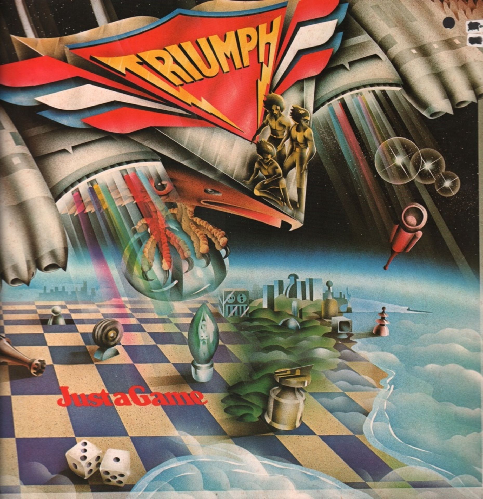 Schallplatte. Triumph. Just a game. Langspielplatte. PL – 13224. Amsterdam, RCA Records, ca. 1979.