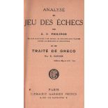 Philidor, (François) A. D. Analyse du jeu des échecs. Edition augmentée d'un recueil de soixante -