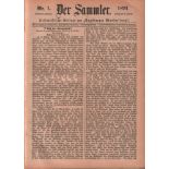 Der Sammler - 1891. Belletristische Unterhaltungsbeilage zur "Augsburger Abendzeitung". Für die