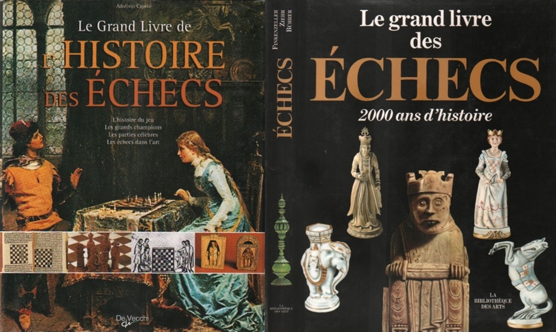 Capece, A. Le grand livre de l' histoire des echecs. Paris, de Vecchi, 2001. 8°. Mit teils