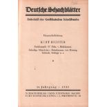 Deutsche Schachblätter. Zeitschrift des Großdeutschen Schachbundes. Hauptschriftleitung: Kurt