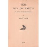 Rinck, Henri. 700 fins de partie. (4ème édition de "150 fins de partie"). Barcelona, La Académica,