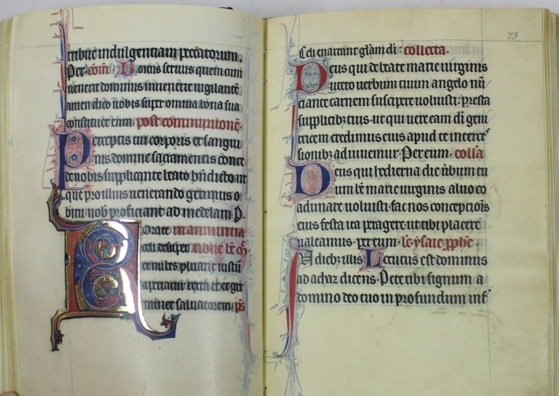 Missale aus Reims. Das Gebetbuch der Hochfeste. llluminiertes Manuskript der französischen - Image 3 of 3