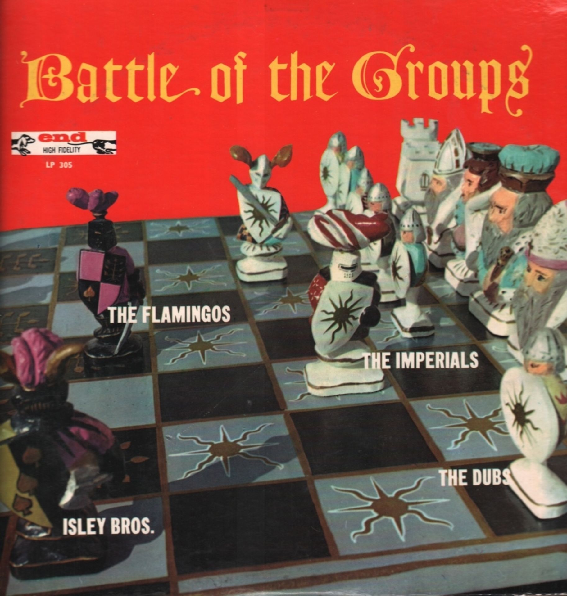 Schallplatte. Battle of the Groups The Flamingos – The Imperials – The Dubs – Isley Bros.