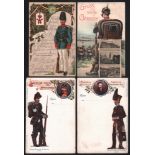 Braunschweig. Militär - Postkarten des Heeres aus der Zeit um 1900. Teilweise beschriftet und