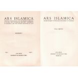 Islamistik. Ars Islamica. Published Semi - Annually by the research Seminary in Islamic Art.