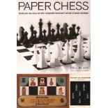 Black, Kell und John Saunders. Paper Chess. Create your own chess set with a detachable board and