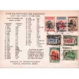 Briefumschlag. Havanna 1966 - XVII. Schacholympiade. Briefumschlag mit 7 Briefmarken "Capablanca"