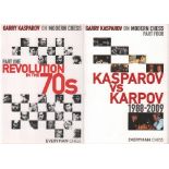 Kasparow, G. Garry Kasparov on modern chess. 4 Bände. London, Everyman Chess, 2007 - 2010. 8°. Mit