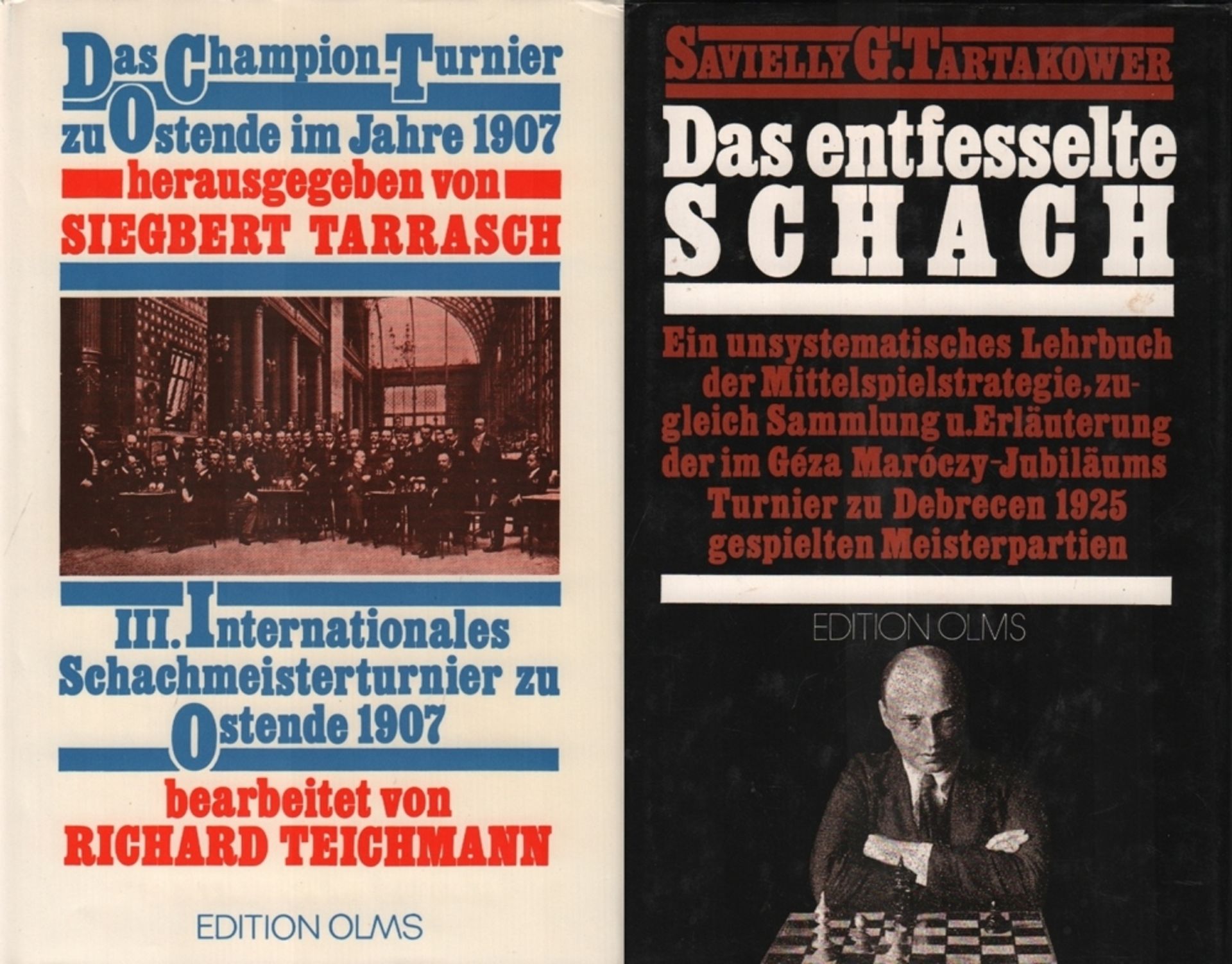 Ostende 1907. Tarrasch, (S.) (Hrsg.) Das Champion - Turnier zu Ostende im Jahre 1907 ...