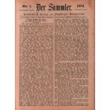 Der Sammler - 1894. Belletristische Unterhaltungsbeilage zur "Augsburger Abendzeitung". Für die
