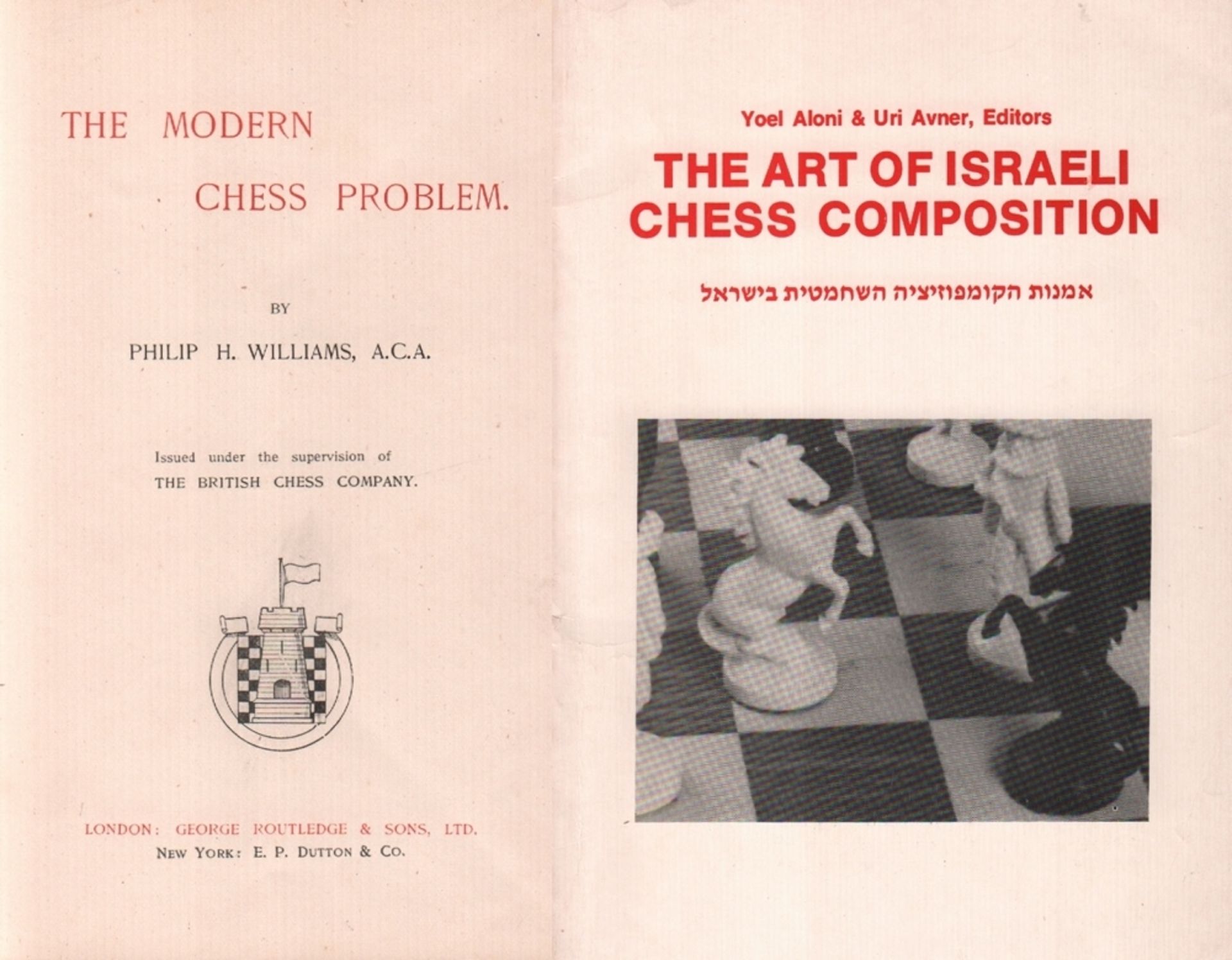 Williams, Philip H(amilton). The modern chess problem. Issued under the supervision of The British