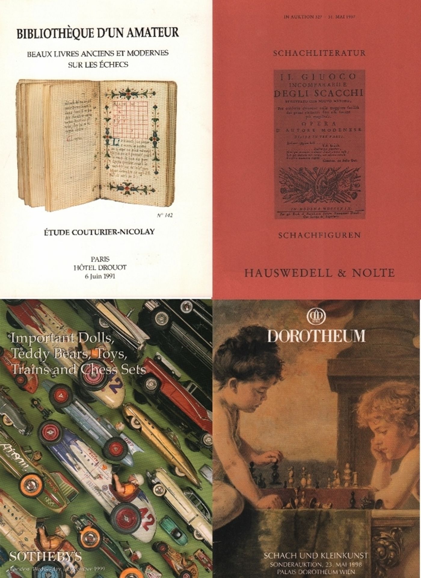 Bibliothèque d'un Amateur. Beaux livres anciens et modernes sur les échecs. Etude Couturier -