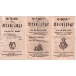 Kreuzzüge. (Heller, Wilhelm Friedrich). Geschichte der Kreuzzüge. 3 Bände. Frankenthal, Gegel, 1784,