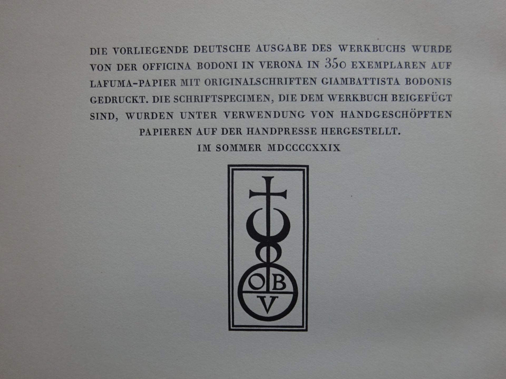 Officina Bodoni - Werkbuch Handpresse - Image 3 of 4