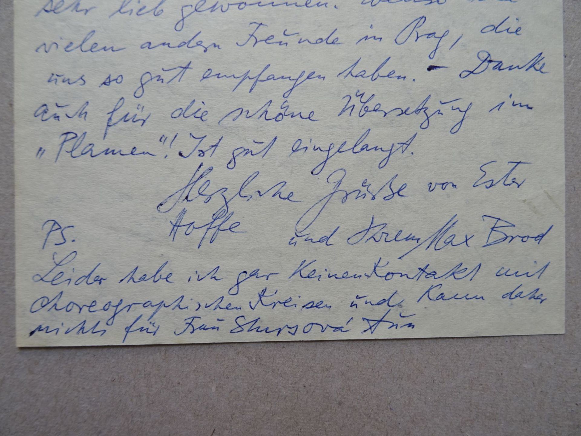 Brod - 2 Briefe an Prikrylova 1964 - Bild 4 aus 4