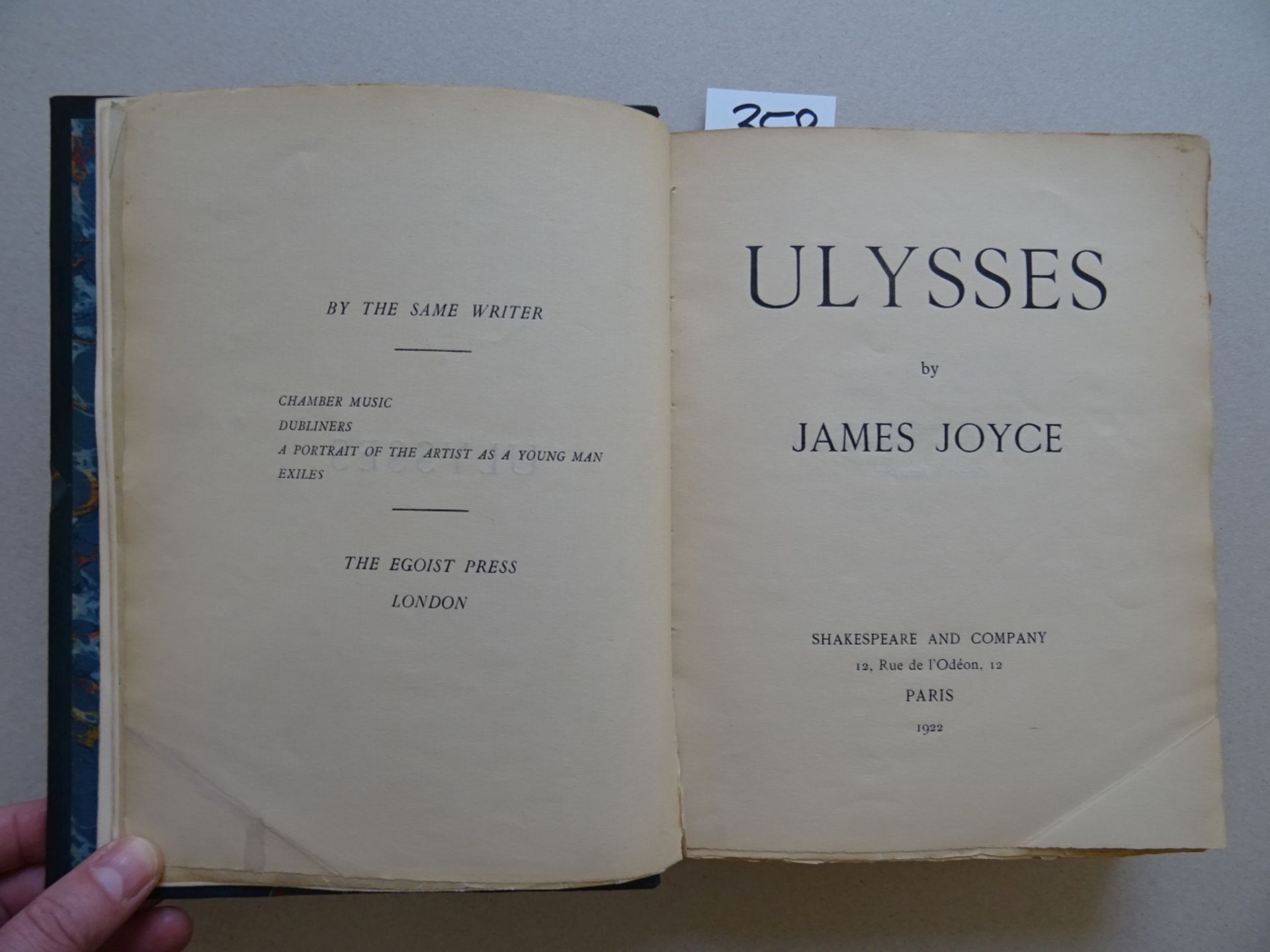 Joyce - Ulysses, 1922 - Image 4 of 9